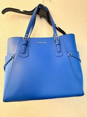 Michael Kors Royal Blue Leather Tote